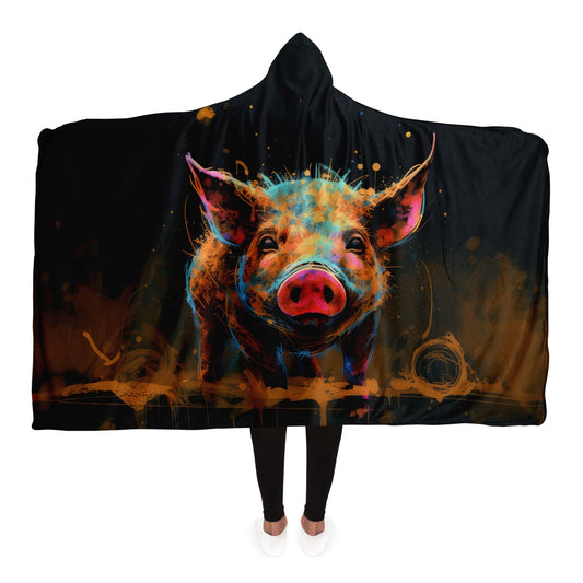The Snuggle Pig - Hooded Blanket